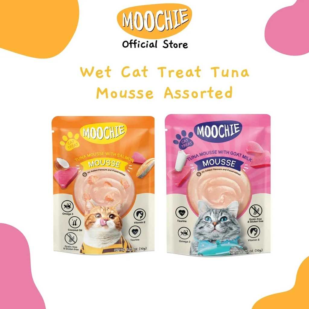 Moochie Wet Cat Treat Tuna Mousse 70g Pouch